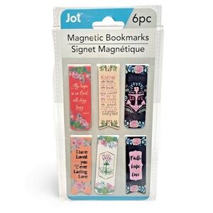 Jot 6 Count Magnetic Inspirational Bookmarks